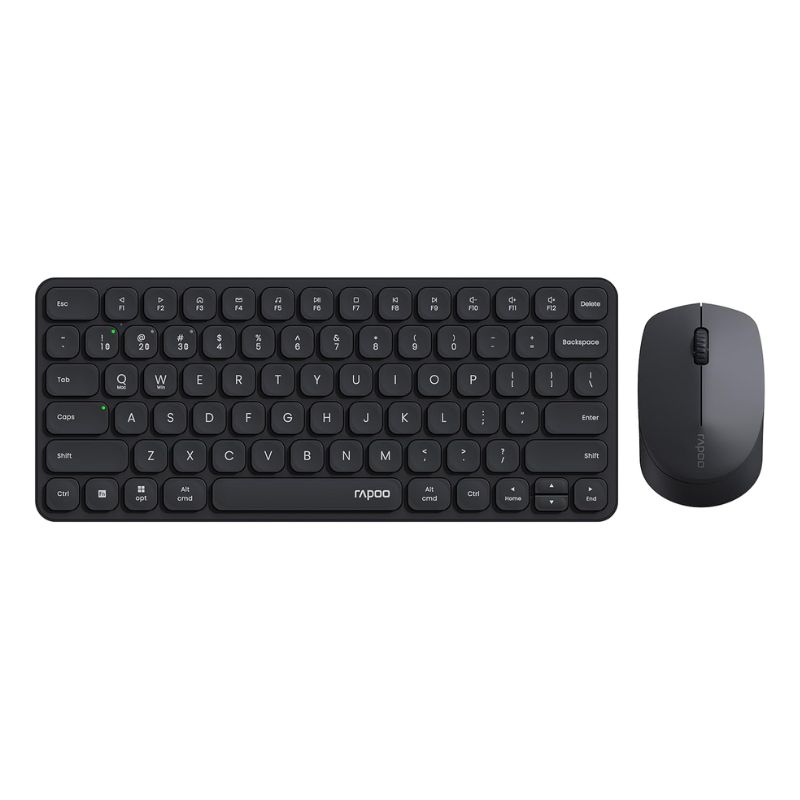 Rapoo 9010M Combo Ultra Slim Multimodo (Bluetooth 5.0 y 2.4 Ghz) 2400 DPI/ Gris Oscuro