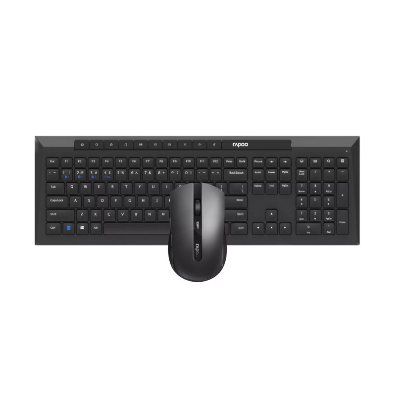 Rapoo 8210M Combo Multimodo (Bluetooth y 2.4 Ghz) 1.600 DPI Negro