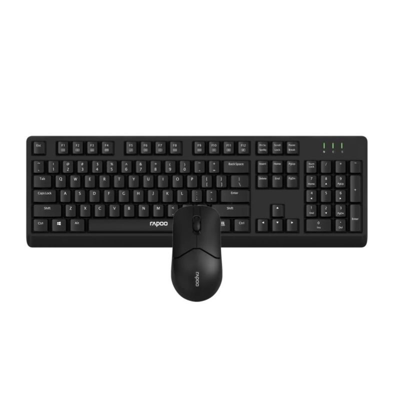 Rapoo X1500 Combo Inalmabrico 2.4 Ghz/ USB 3.0/ 1.200 DPI Negro