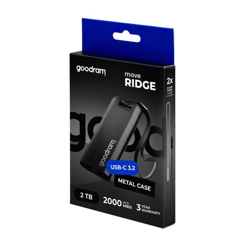 GoodRam SSD MOVE RIDGE BLACK 2TB USB 3.2 (2000/2000 MB/s)