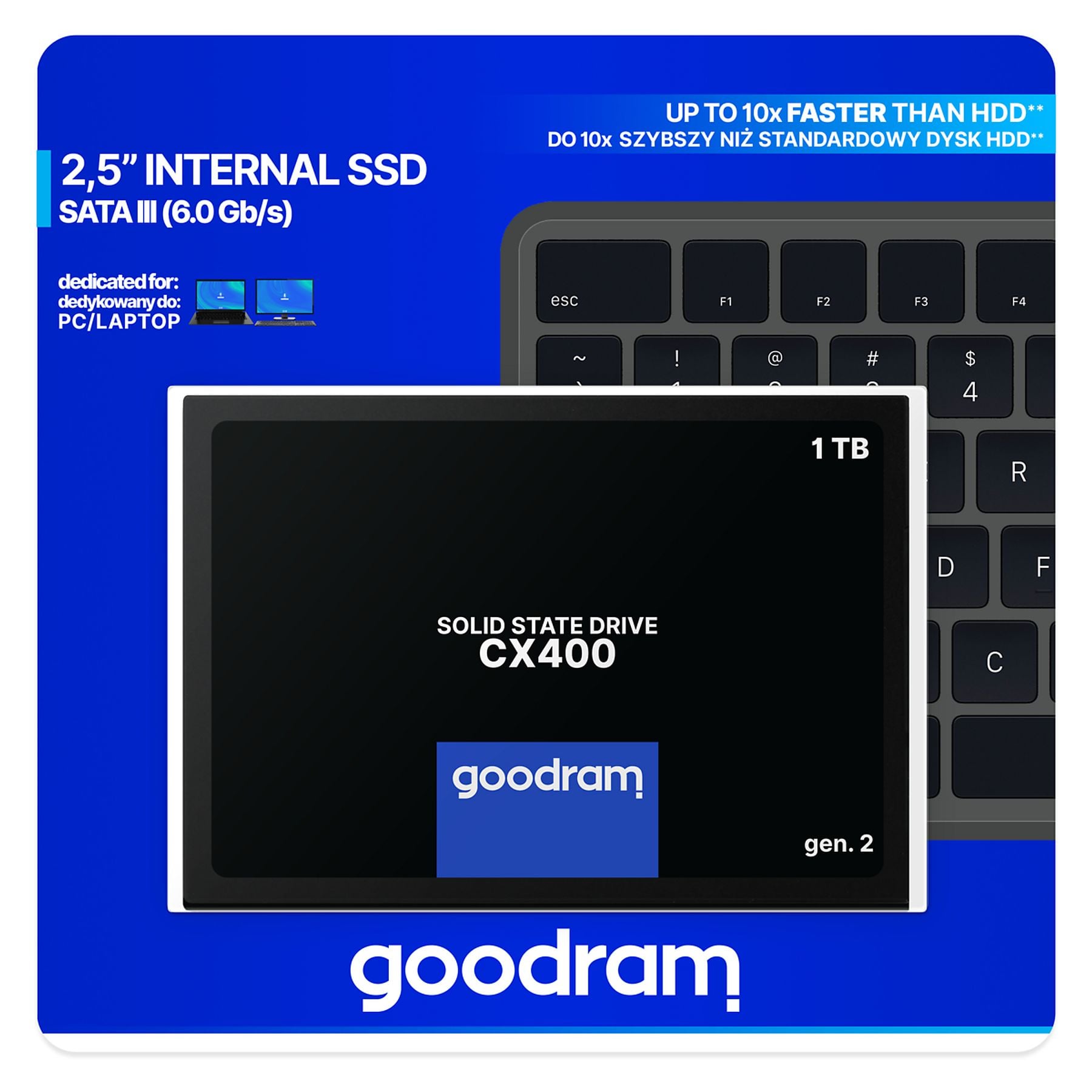 GoodRam SSD 1TB CX400/ 2,5"/ SATA III