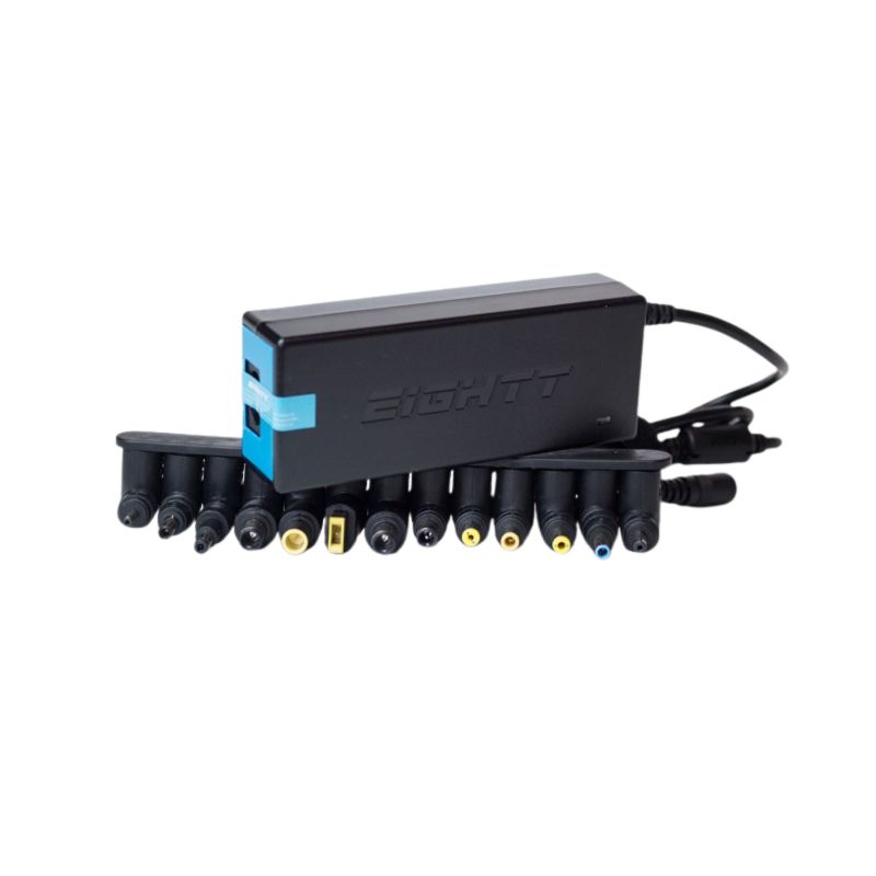 Eightt Cargador de Portátil Universal Automático 90W 13 conectores