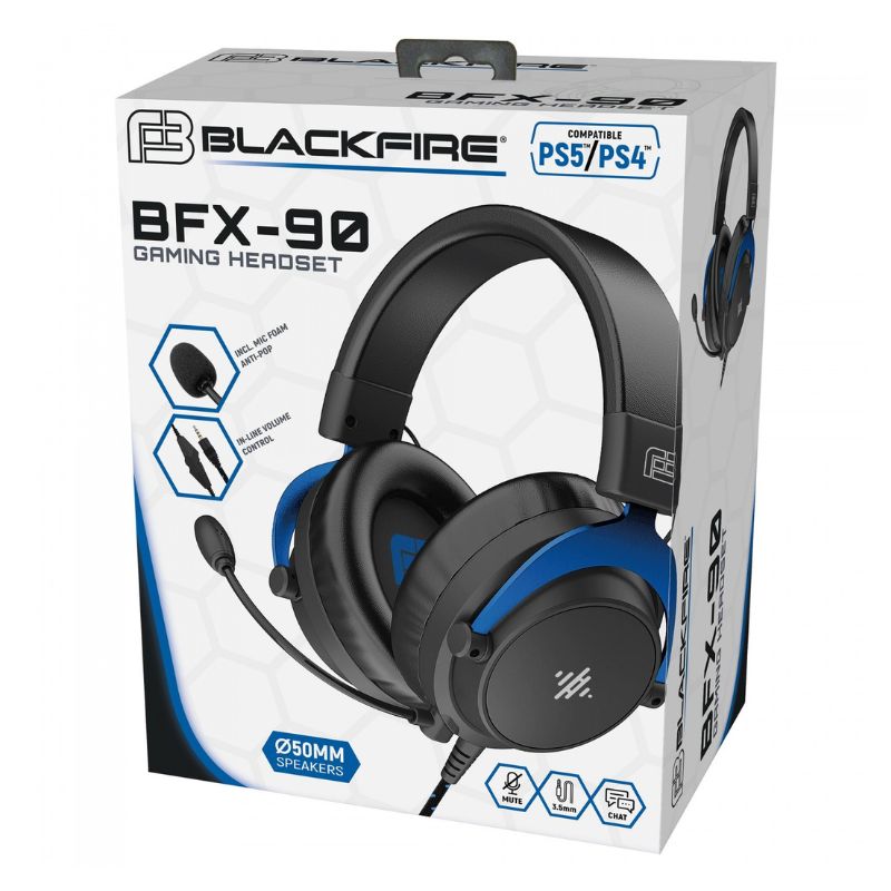 Blackfire Auriculares Gaming PS5 (compatible PS4) BFX-90 Negro