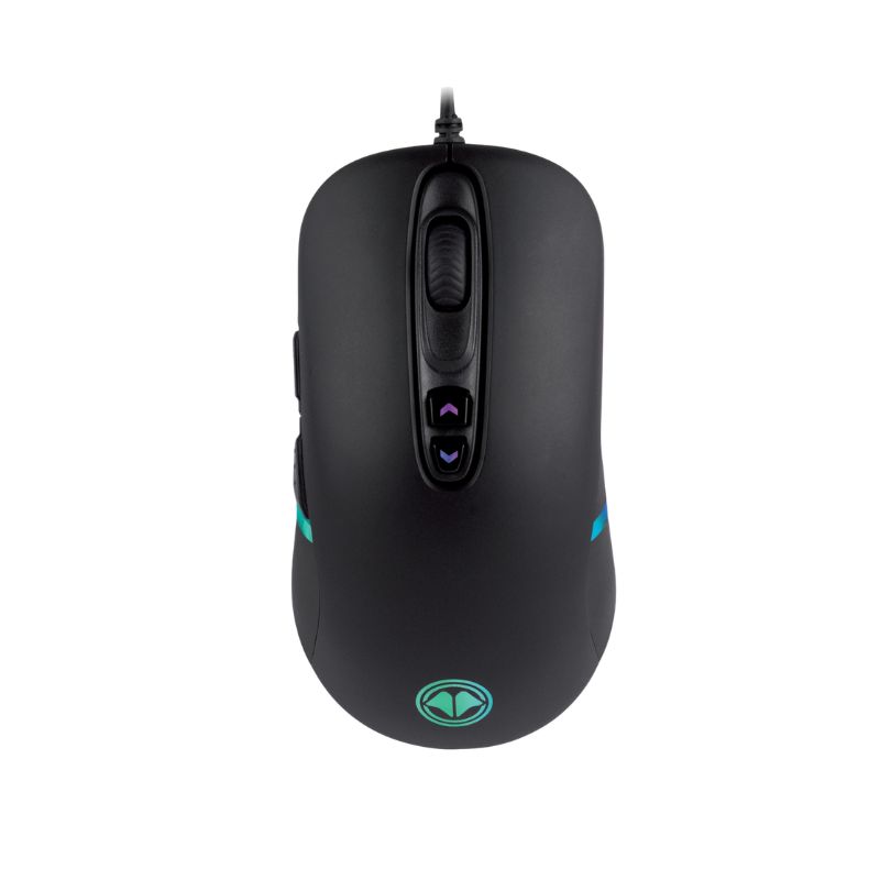 Millenium Ratón Óptico Gaming  MO1 ADVANCED| Cable Cable USB-A 1,5m| Retroiluminación RGB| 7 botones programables| 8000DPI| Negro