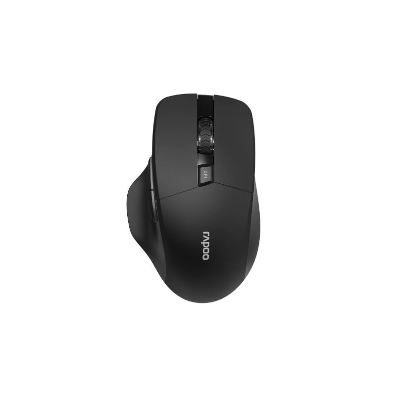 Rapoo M610 Ratón Multimodo (Bluetooth y 2.4 Ghz) 1600 DPI ajustable, Negro
