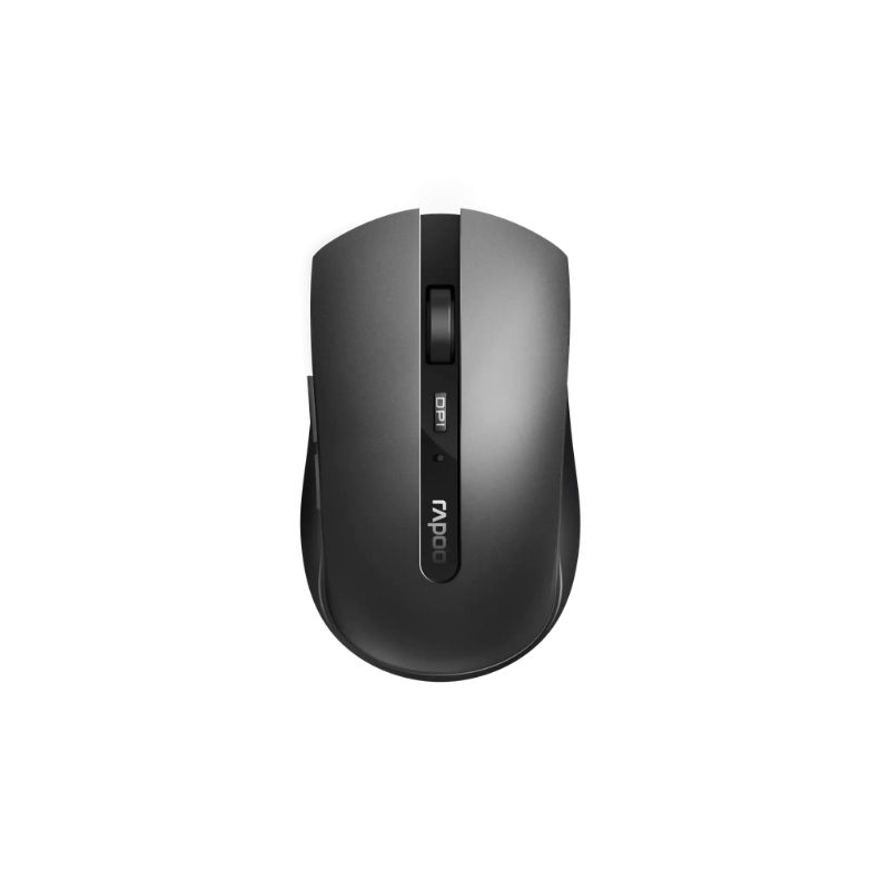 Rapoo 7200M Ratón Multimodo (Bluetooth y 2.4 Ghz)1300 DPI Gris Oscuro