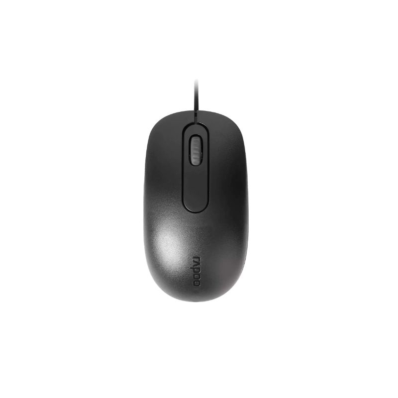 Rapoo N200 Ratón Óptico con Cable 1600 PPP/ USB 3.0 Negro