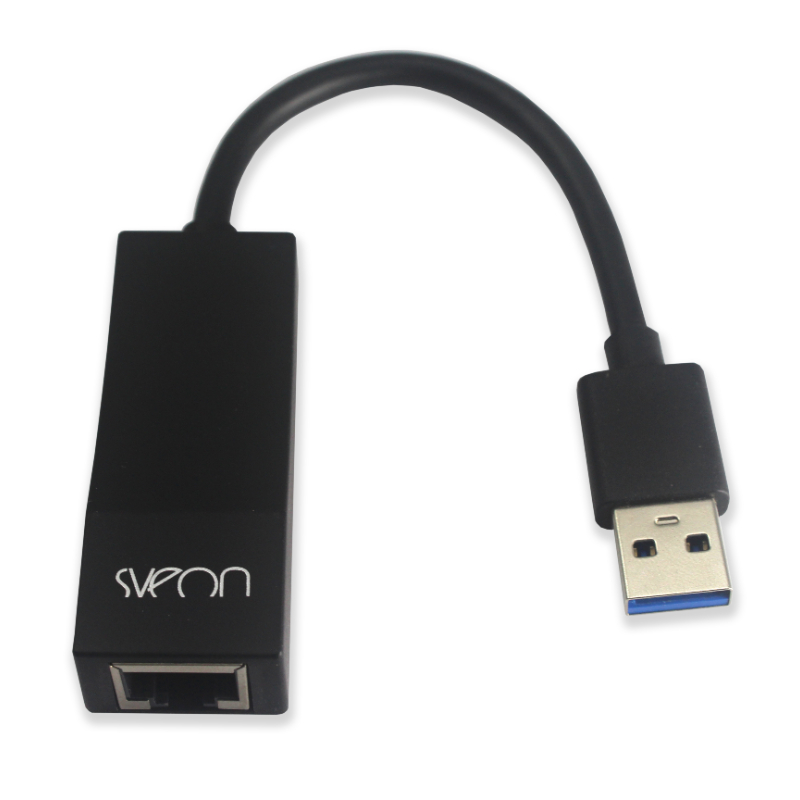 Sveon Adaptador USB a LAN 3.0 Gigabyte Negro