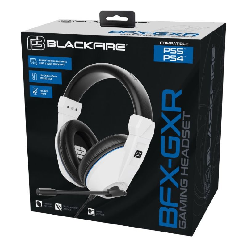 Blackfire Auriculares Gaming para PS5 (compatible PS4) BFX-GXR Negro